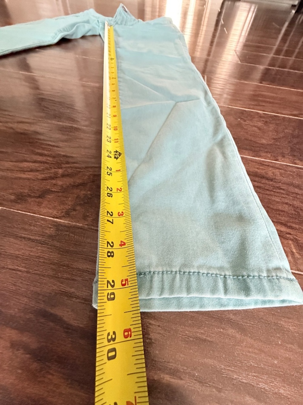 CAbi #5169 Tidal Skinny Jeans Greenish-Blue Stretch Denim Size 4 - Picture 5 of 8